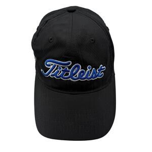 Titleist Golf Hat OSFM Adjustable Black Blue